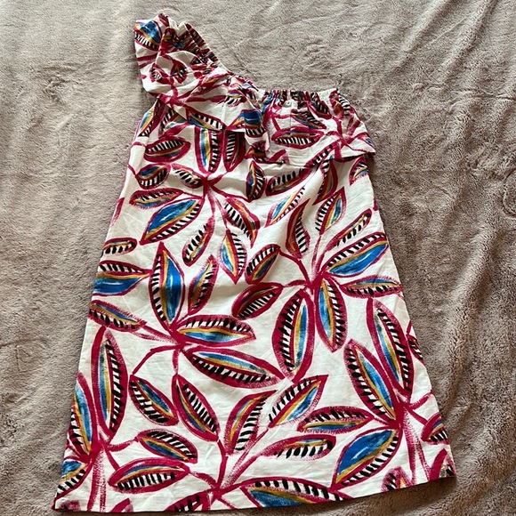 J Crew Factory dress. White w/floral print. Size XXS. NWOT. - Picture 3 of 4